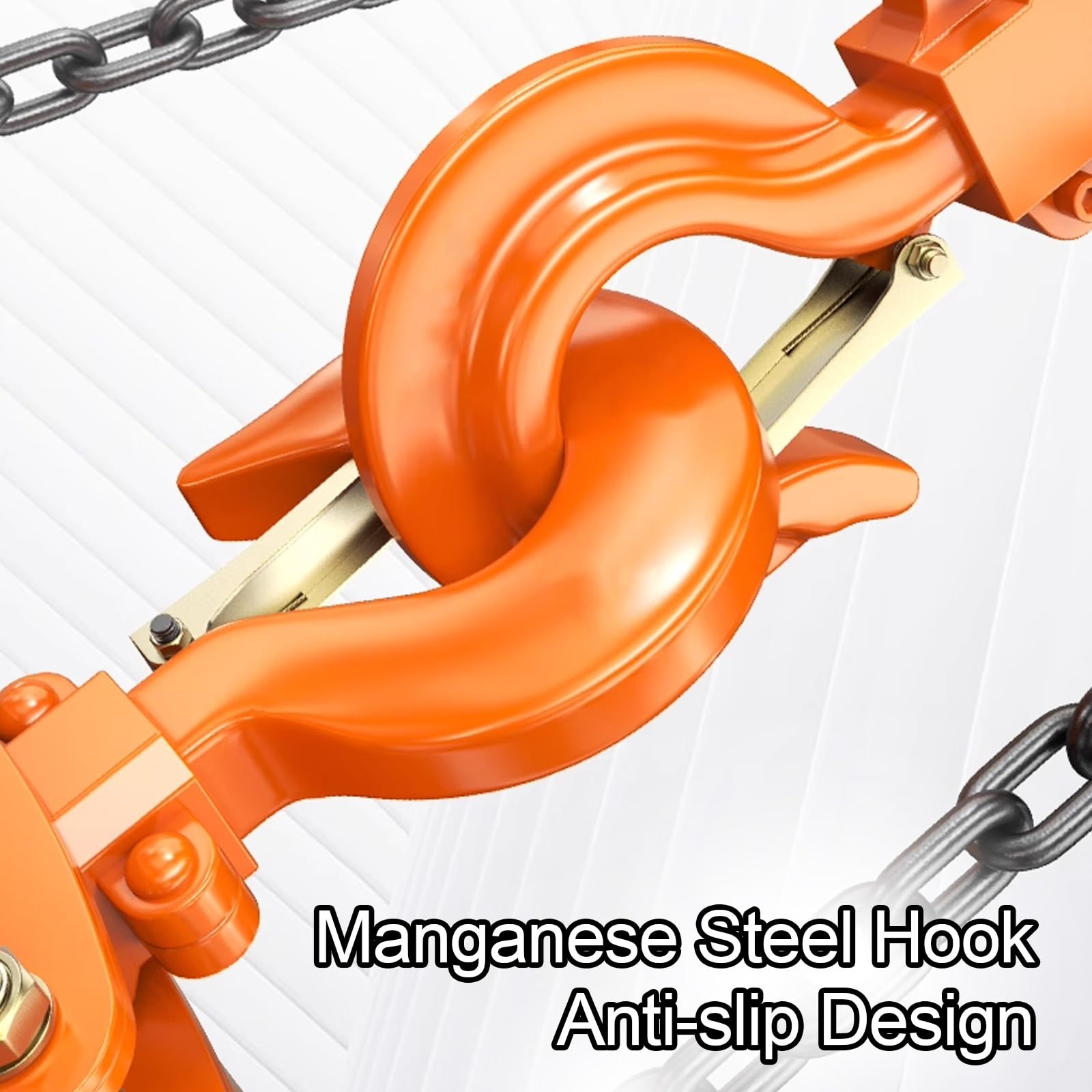 Robuster 1T/2T manueller Kettenzug – verzinkte Haken und Kette, 3 m Hebewerkzeug für Garage, Werkstatt, industrielle Anwendungen, langlebig und zuverlässig