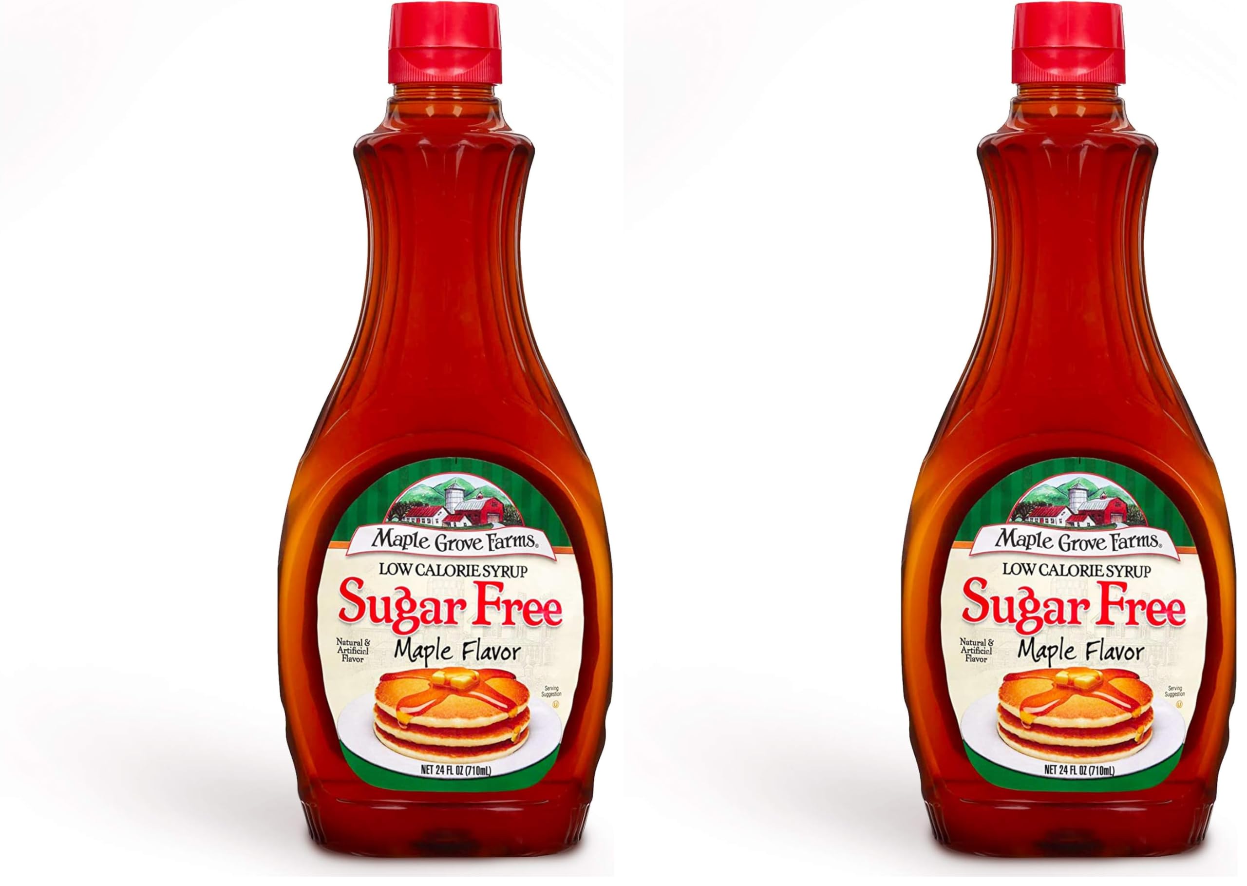 Maple Grove Farms, Syrup, Sugar Free, 24 Ounce (Pack of 2)