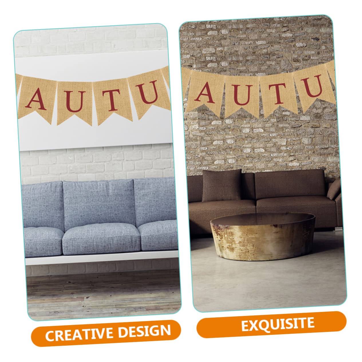 PRETYZOOM 5 Pezzi Di Striscioni Autunnali Per Il Del Ringraziamento Eleganti Bandiere Da Appendere Forniture Per La Casa