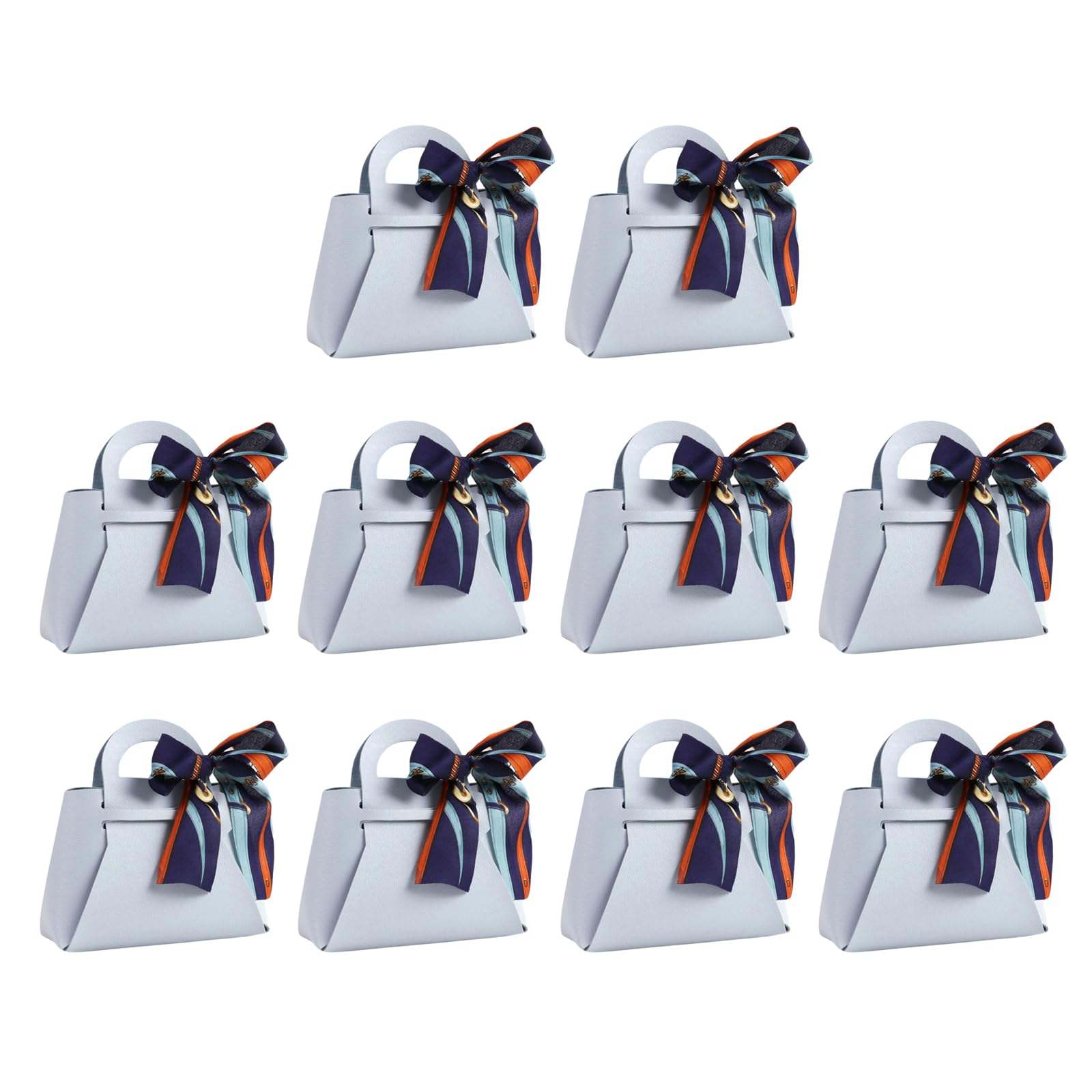 sodeber 10 Pack Practical Leather Carry Case Small Packaging Handbag Small Packaging Box Functional Candy Bag for Candy Jewelry Practical Leather Box
