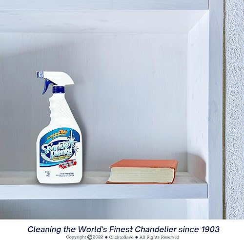 Miniatura 6 de Sparkle Plenty - Limpiador de candelabros en aerosol seco por goteo que no se limpia, removedor de polvo y sin rayas para cristales de araña y