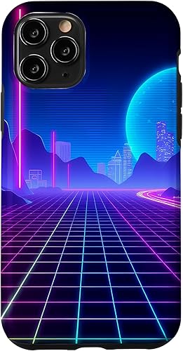 Miniatura 28 de Funda de arte para iPhone 16 Pro Vaporwave Synthwave Retrowave de los años 80 y 90
