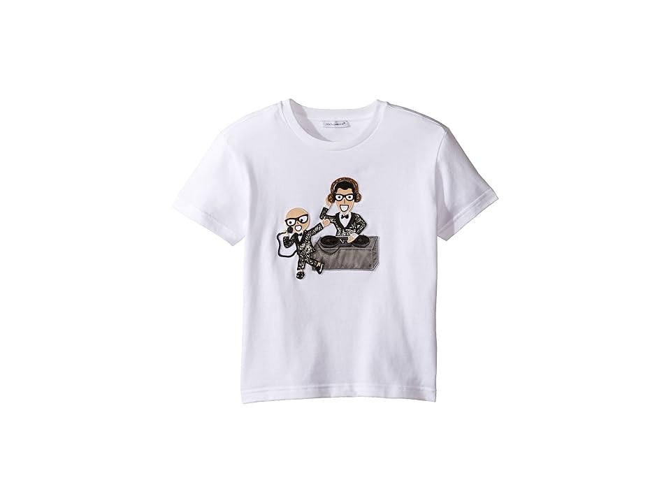 

Dolce & Gabbana Kids Designers Tee (Toddler/Little Kids) (White Print) Boy's T Shirt