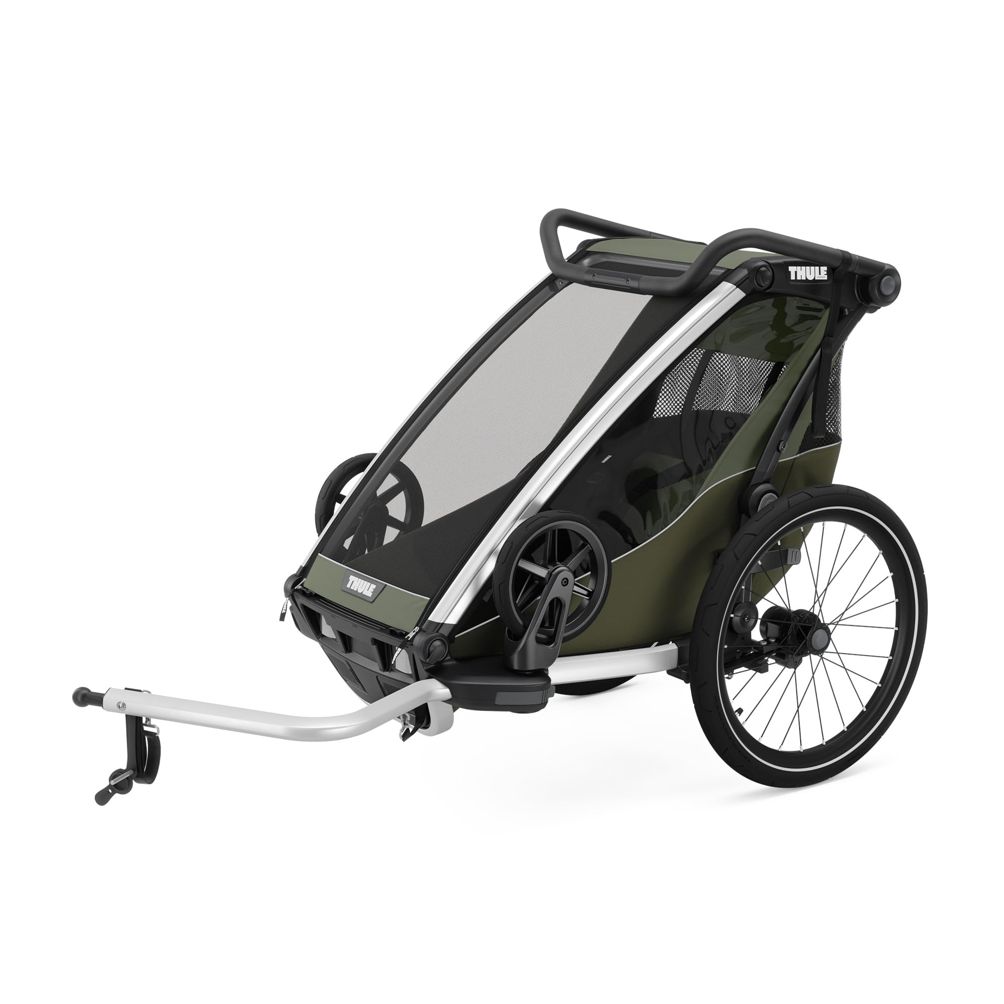Thule Chariot Lite 1er Single Multisport Fahrradanhänger Vintage Grün