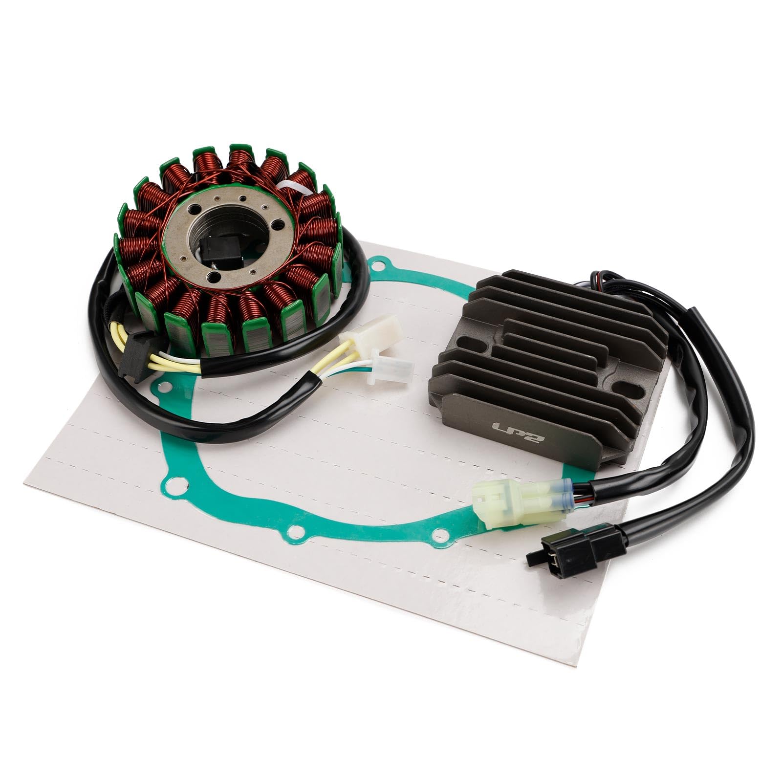 Magneto Stator+Voltage Rectifier+Gasket Fit for Suzuki SV 650 SV650 S 2003-2012 Vstrom 650 (Model K7) 2007-2010