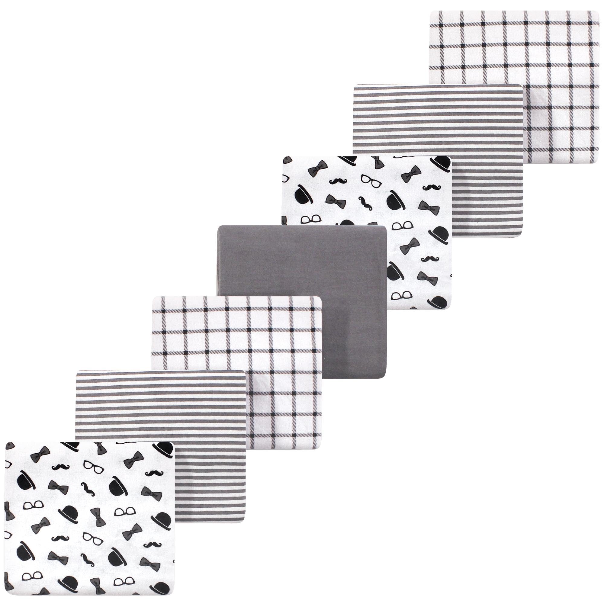 Luvable Friends Little Treasure Flannel Receiving Blankets 7pk