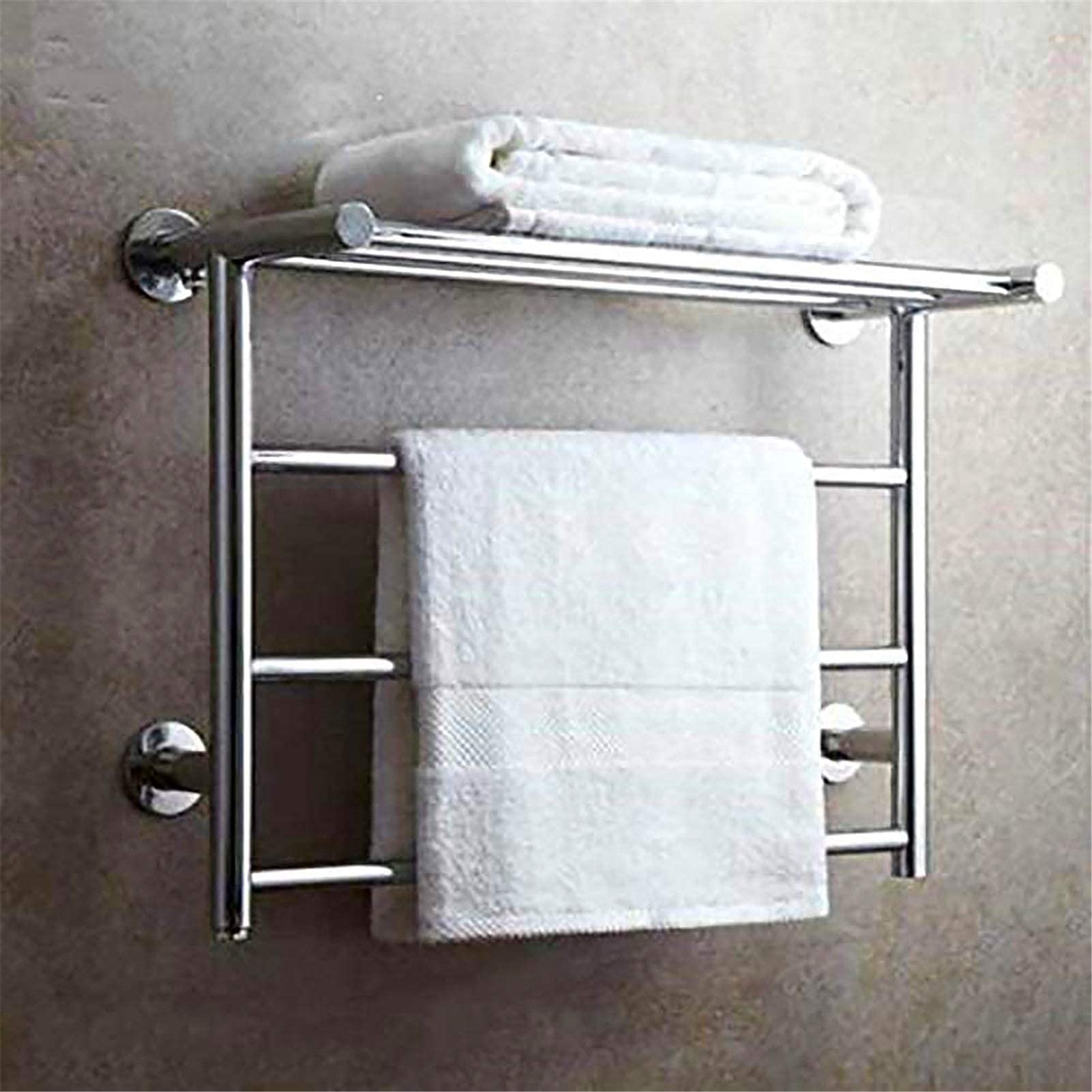 Heated Towel Rail Rails 304 Stainless Steel Hot Towel Warmer, WallMounted  Electric Towel Warmmer with Storage Shelf, Chrome Polished Electric Heated  Towel Rack for Bathroom,Plugin (Hardwiring) : Amazon.ca: Home