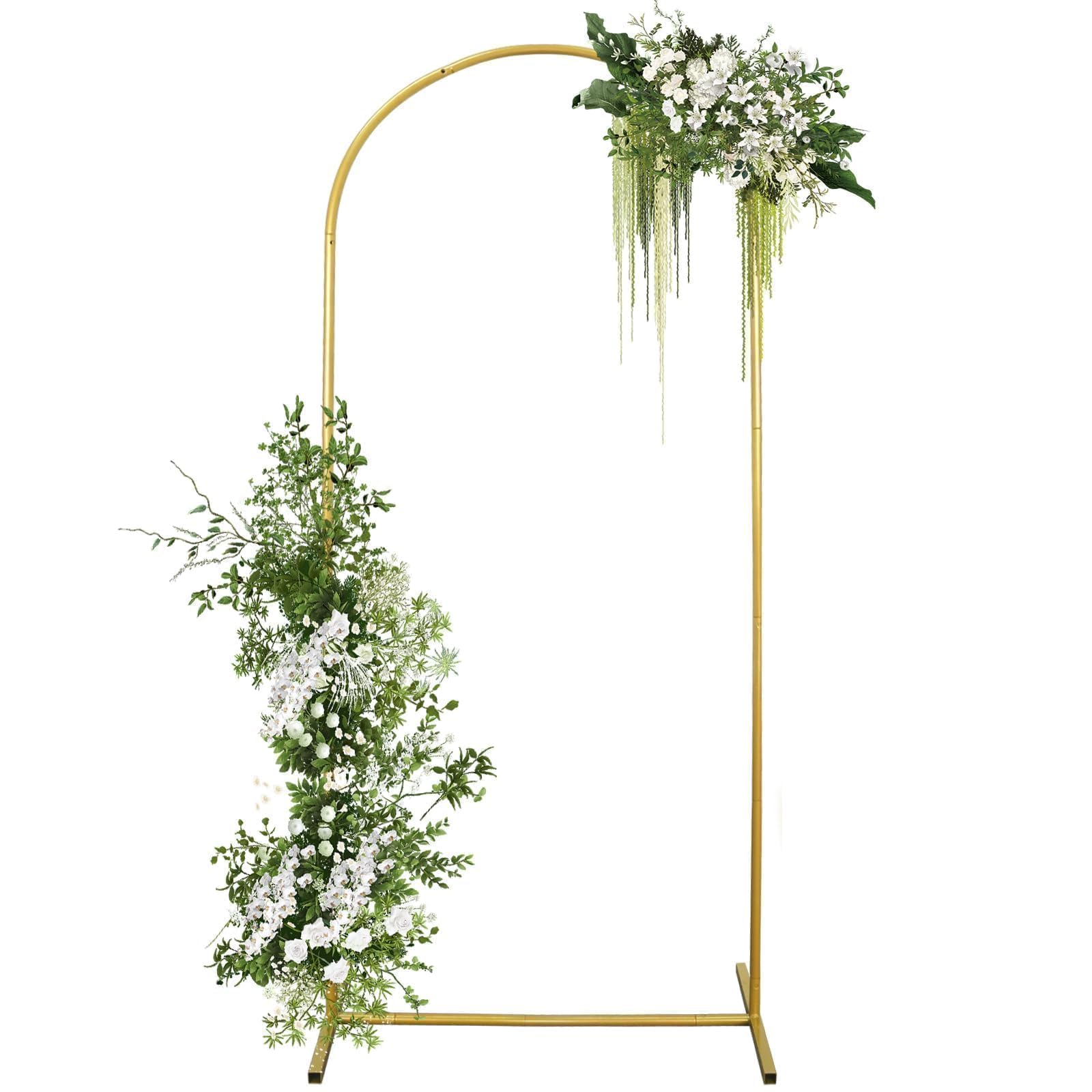 1,8 m per arco di nozze, supporto per feste, fiocchi di nozze per cerimonia, supporto per palloncini, decorazione per feste di compleanno, cornice per porta dorata