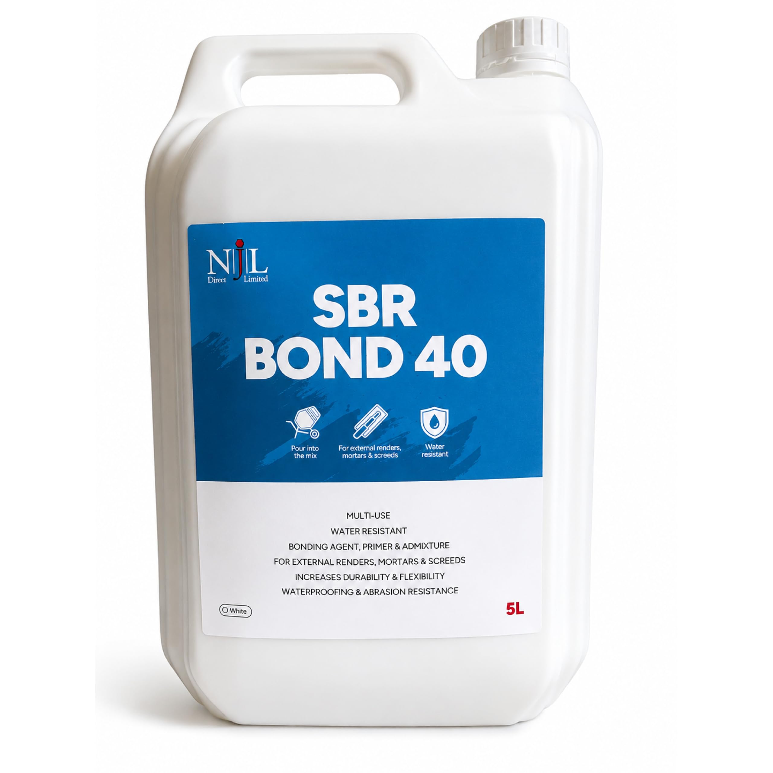 NJL Direct SBR Bonding Agent 5 Litre | SBR Bond 40 Primer & Admixture