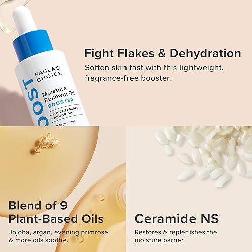 Miniatura 3 de Paula's Choice BOOST - Suero de aceite renovador de humedad, ceramidas y aceite de argán para aliviar el enrojecimiento, piel seca, 0.67 onzas