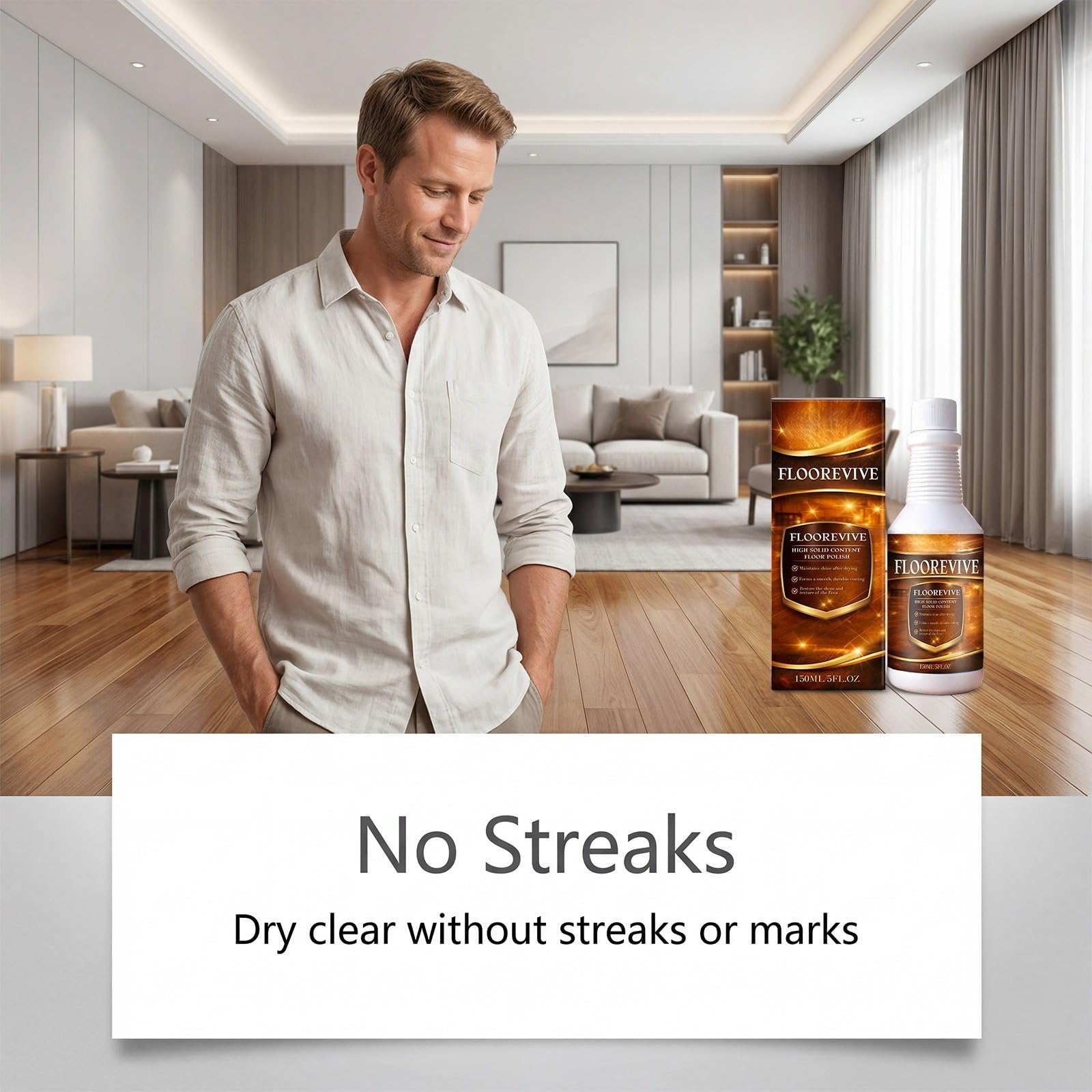 Profesional Floor Restorer réparateur de sols en bois dur et stratifié – protège et entretient les planchers en bois, vernis pour planchers en bois, huile pour bois