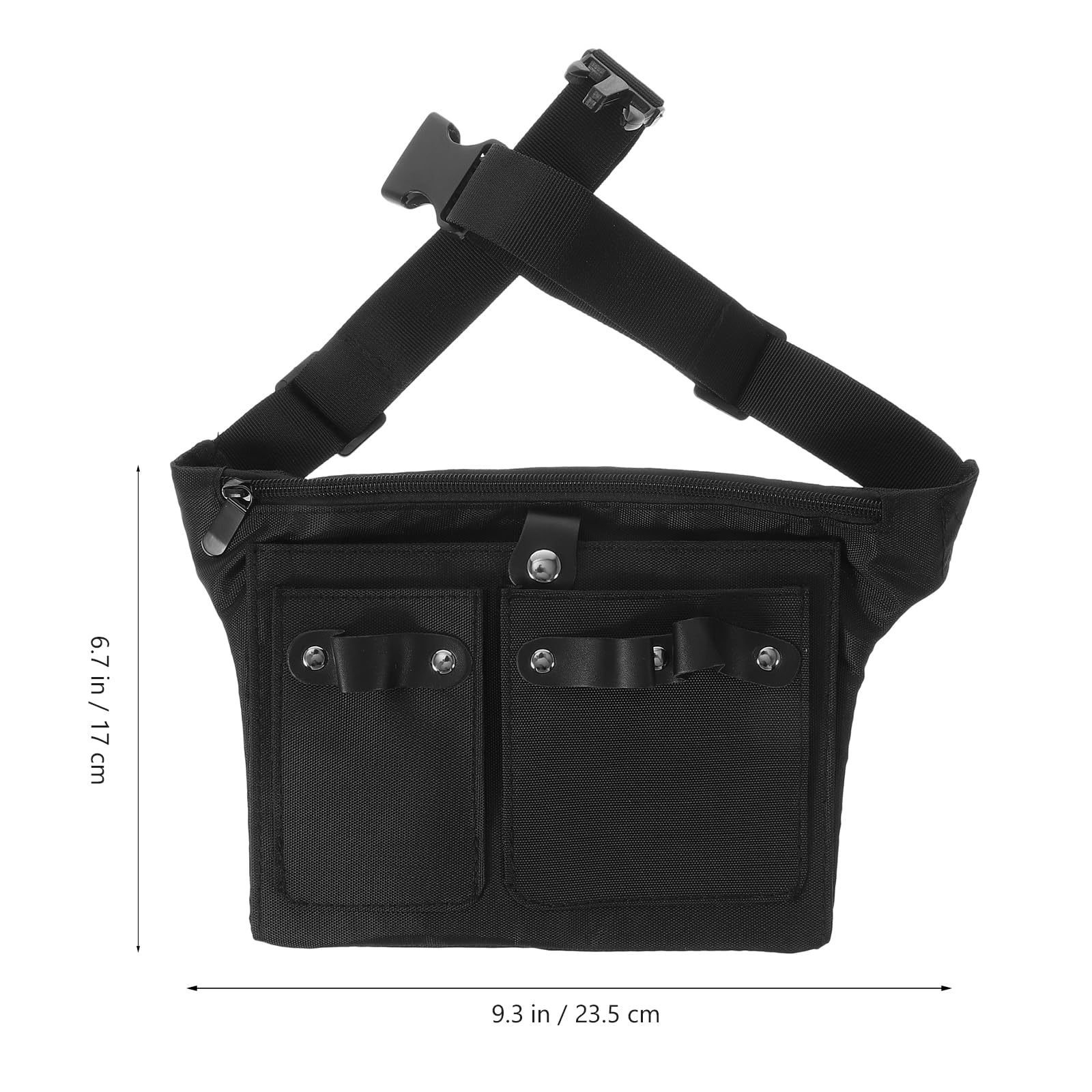 Artibetter Professional Hairdresser Waist Bag Pouch for Scissors and Salon Tools with Multiple Compartments Lightweight Portable Hair Stylist Tool Organizer - Image 3