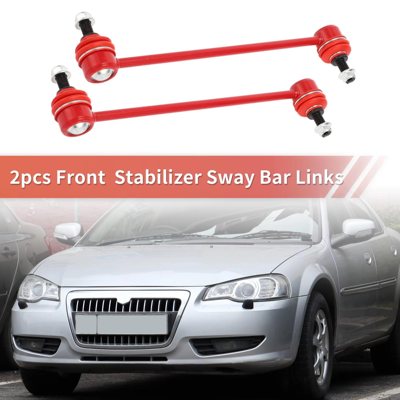 Bieletas de Barra estabilizadora Delantera (2 Piezas) Kit de bieletas de Barra estabilizadora Delantera K750385 Compatible con Chrysler 200 2011 2012 2013 2014 para Sebring 2009-2010