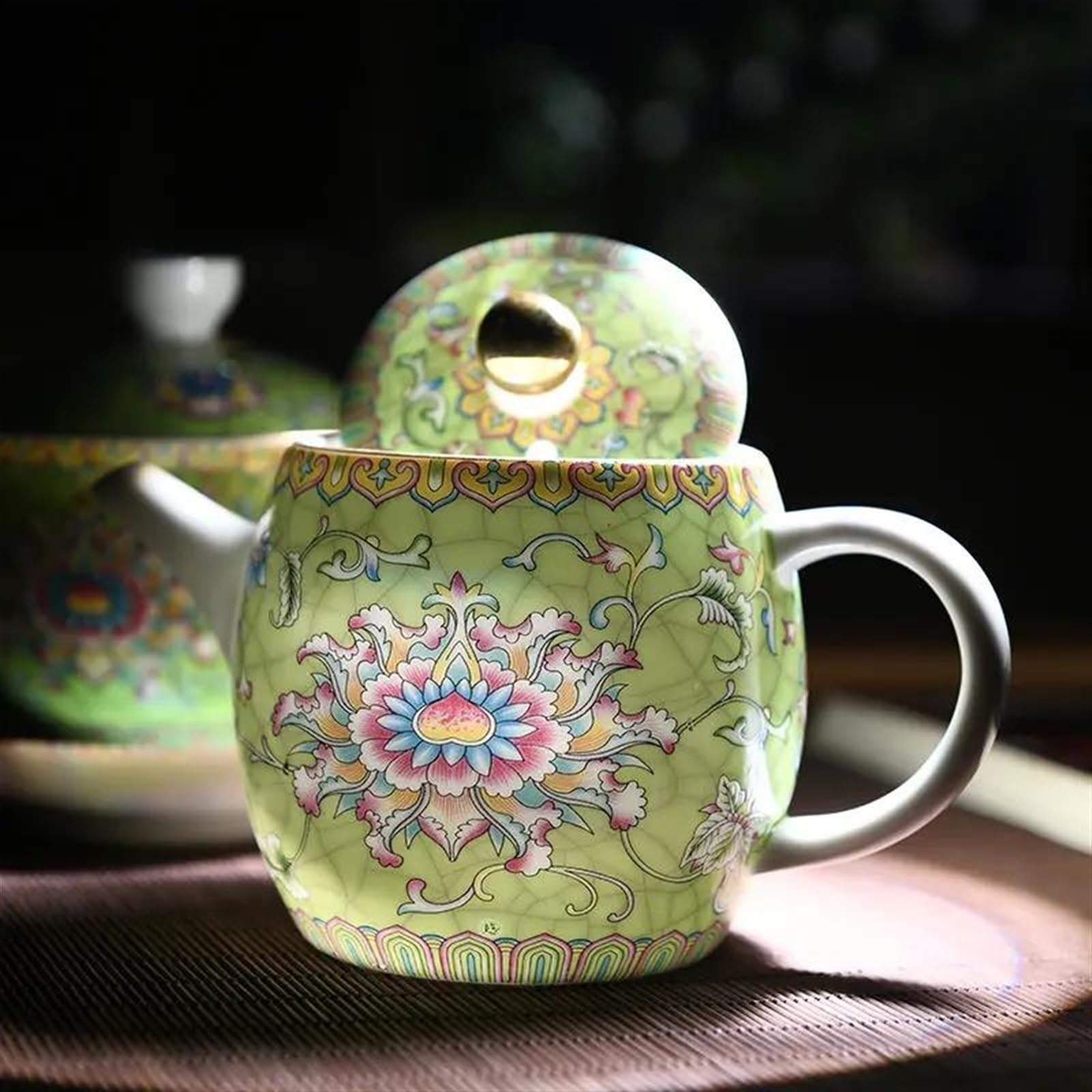 Czajnik, zestawy do herbaty podróżnej, zestaw do herbaty popołudniowej z czajniczkiem, orientalna porcelana, ceramika, czajniczek Gaiwan, zestaw do ceremonii parzenia herbaty, emaliowany czajniczek,