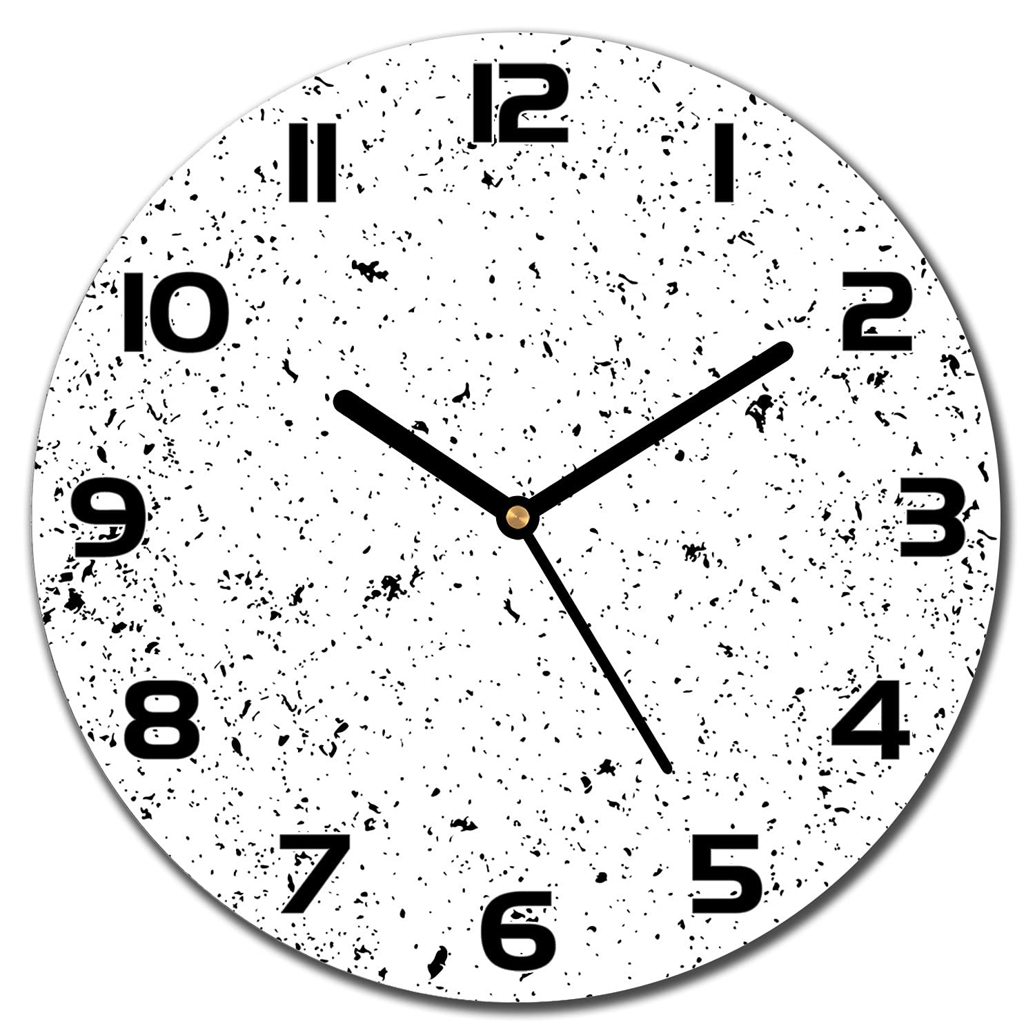 Horloge en verre silencieuse 30 cm pour éliminer les bruits dans votre salon