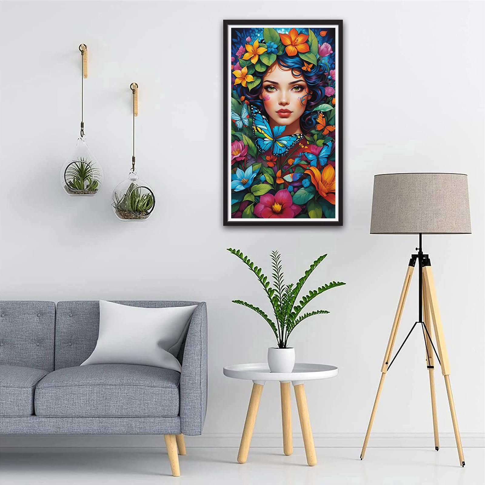 ARTGOTO Diamond Painting Carré Adulte Grand Format,40x70cm Peinture Diamant XXL Paysage Cascade Chute D'eau A,Broderie Diamant Painting Kit Complet