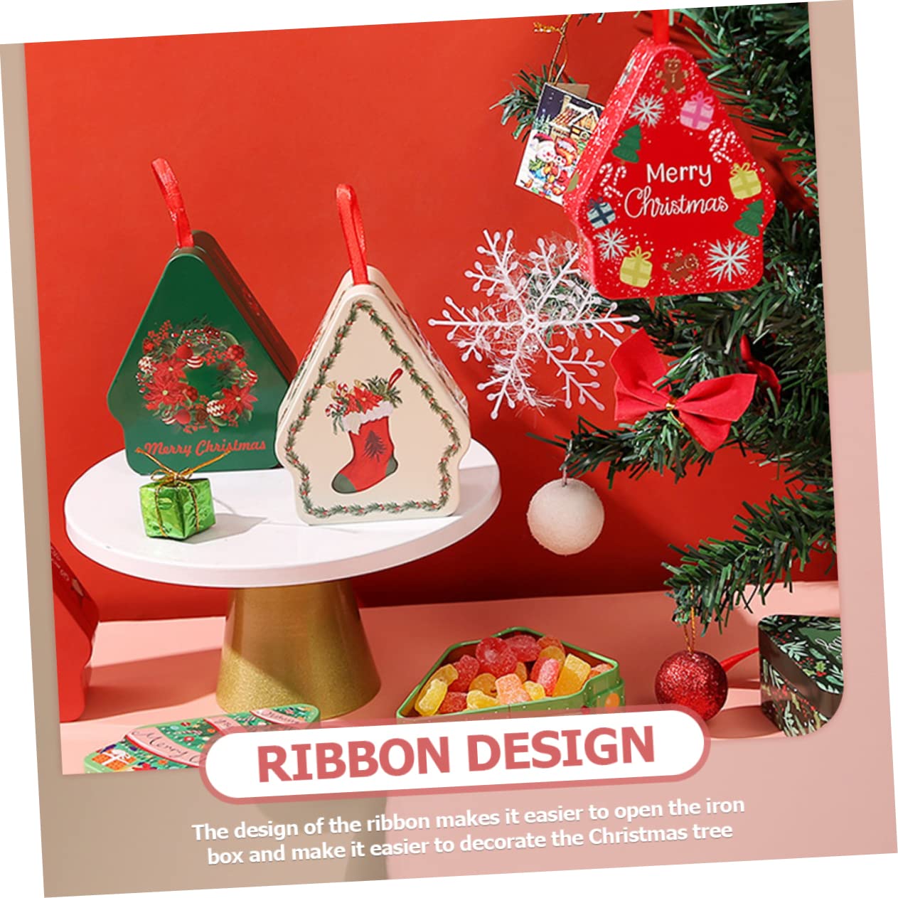 COLLBATH 20pezzi Scatole Natalizie Per Biscotti e Dolci Decorazioni Festive Per Regali Natale e Trattamenti Design e Versatile Per e Piccole
