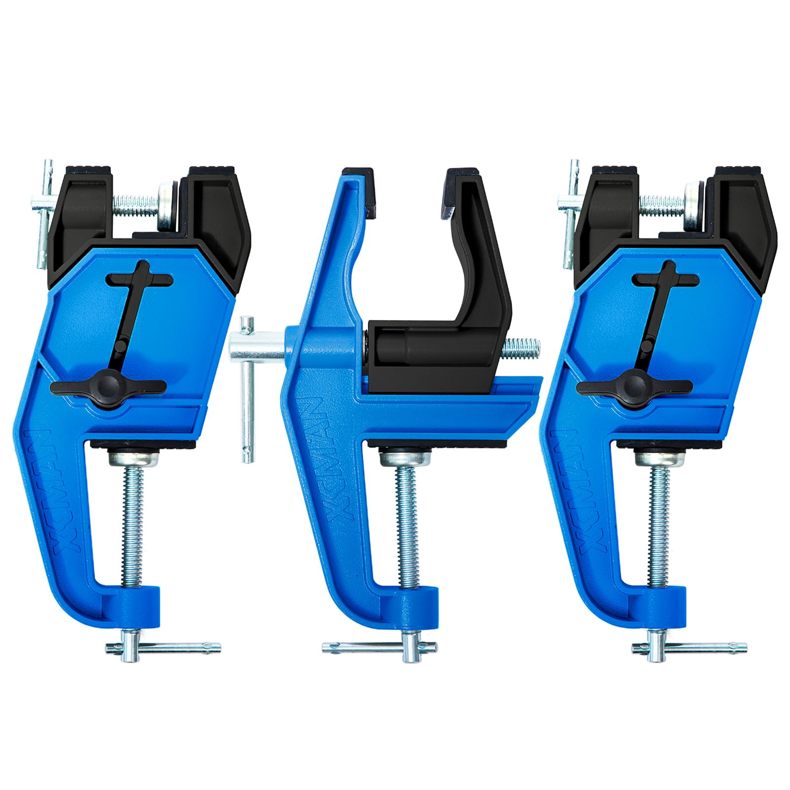 XCMAN Alpine Ski Vise PRO For Ski Tuning and Waxing Adjustable Angle and Height Durable and Stable - Jaw opens up to 105mm
