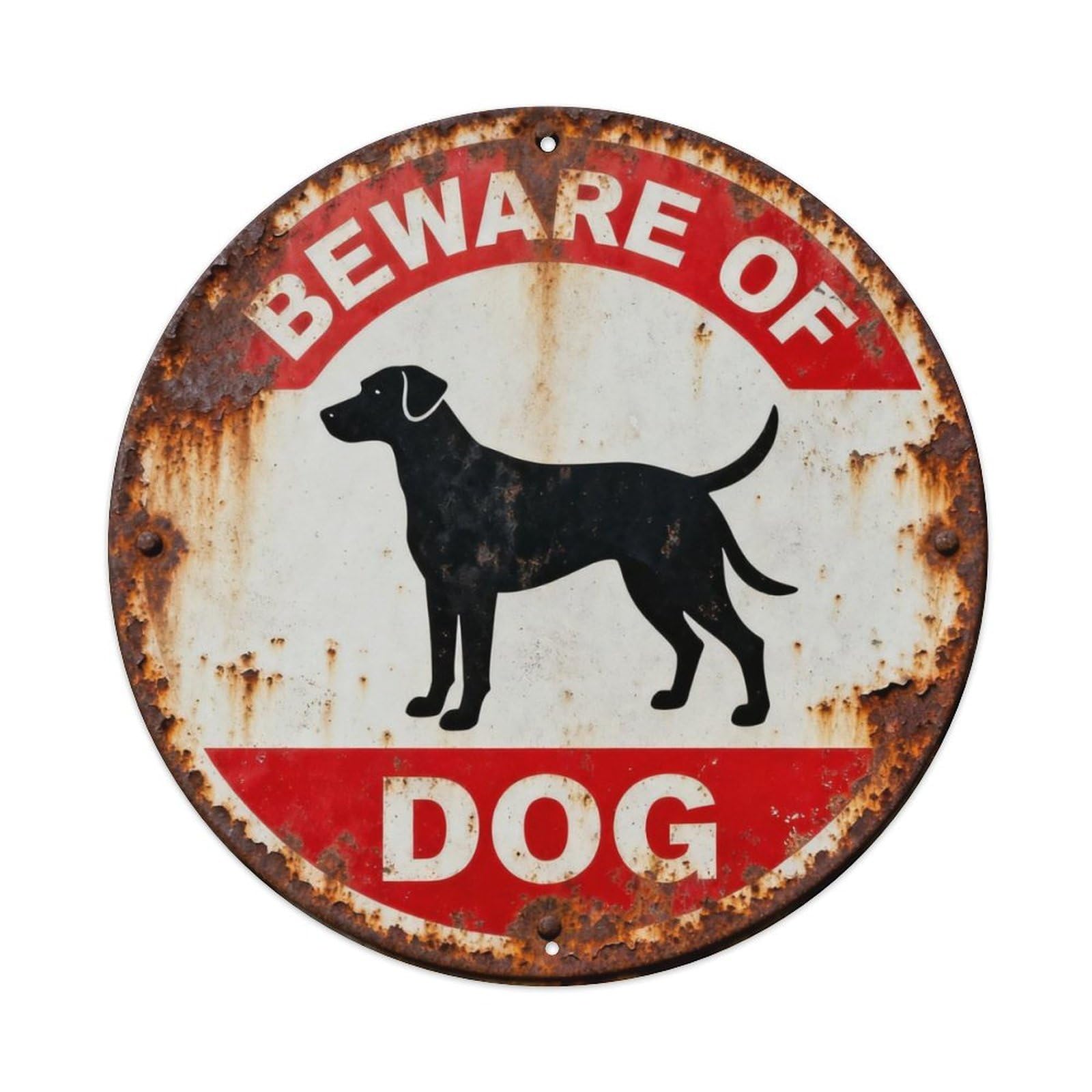 BEWARE OF DOG Metal Tin Sign Plaque
