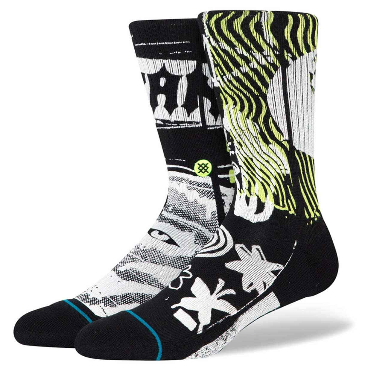 Chaussettes en coton premium Stance Disorted Crew avec finitions Infiknit - 4