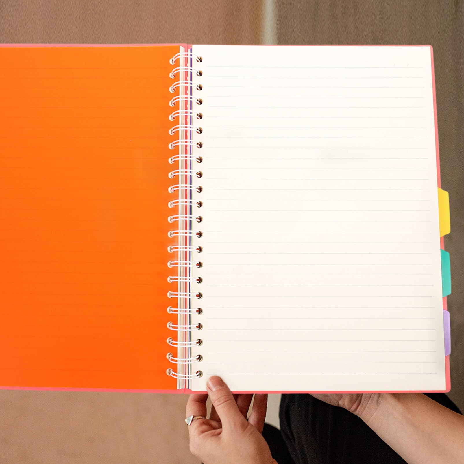 Operitacx Quaderno Spirale Quadretti Blocco Note per Studenti e Ufficio Materiale Scolastico Leggero e Resistente