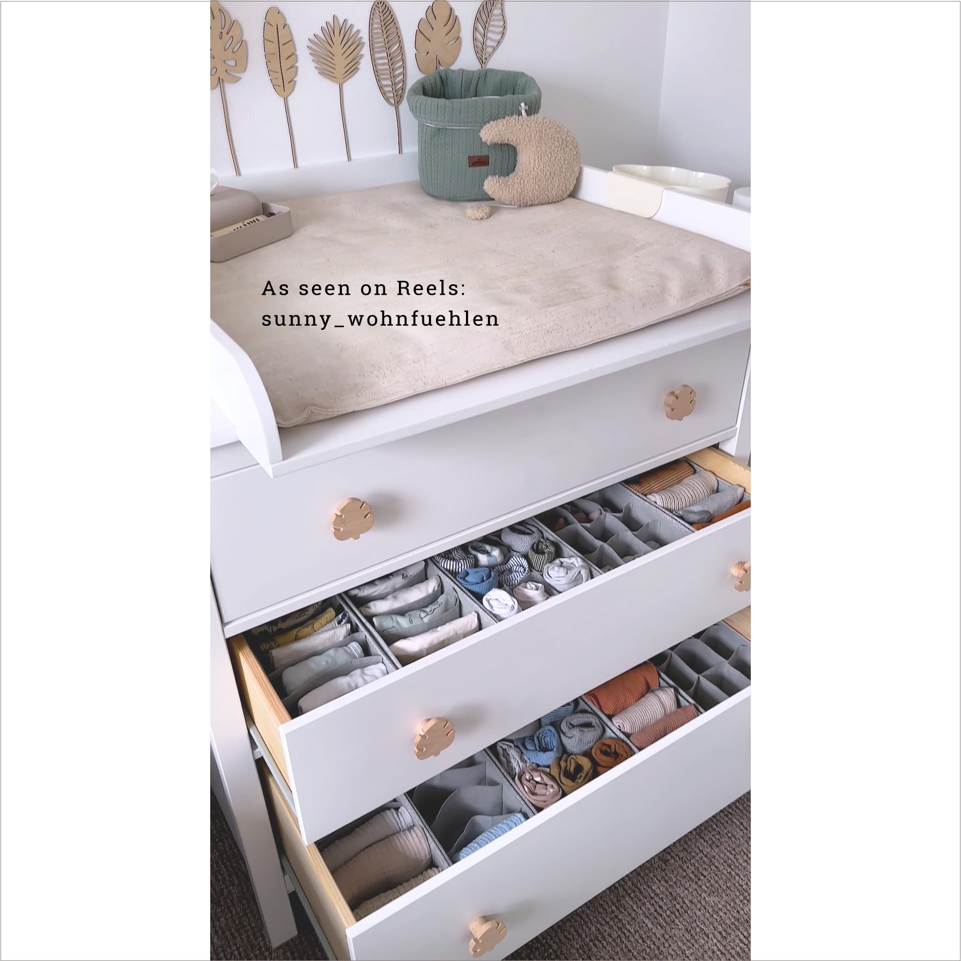 SIMPLE JOY® Organizador de cajones compatible con Ikea (HEMNES (60 compartimentos))