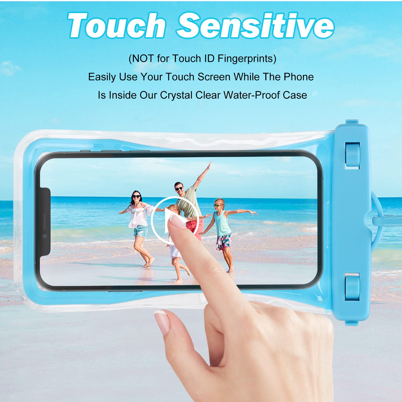 Urbanx Universal Waterproof Phone Pouch Cellphone Dry Bag Case Designed for BLU G9 Pro for All Other Smartphones Up to 7