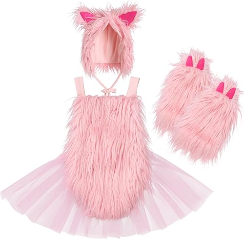 Miniatura 1 de IBTOM CASTLE Disfraz de Navidad de alce para bebé recién nacido, con diadema de reno, vestido de fiesta de princesa