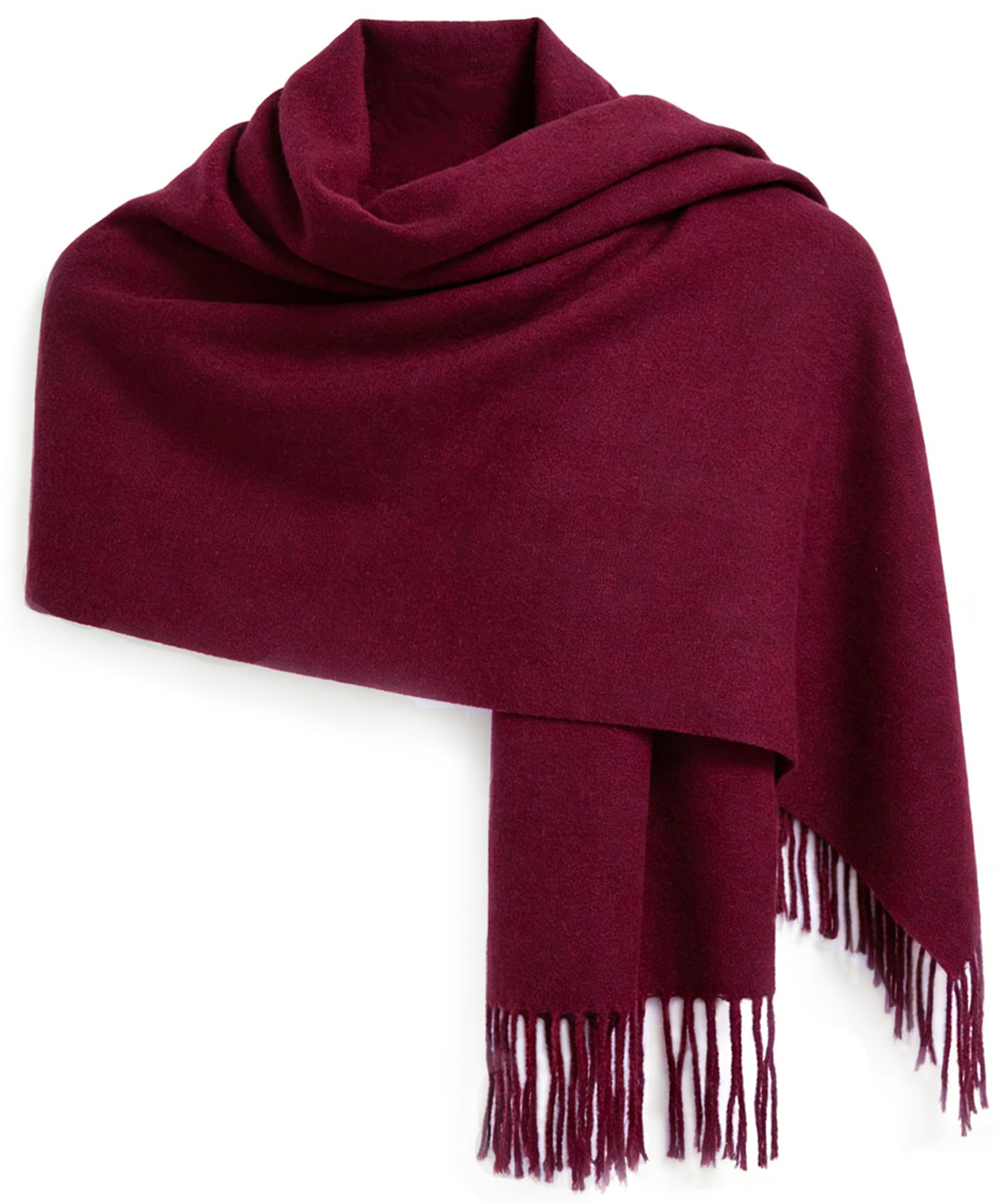 Large Scarf for Women Soft Plush Shawl Fringe Wrap