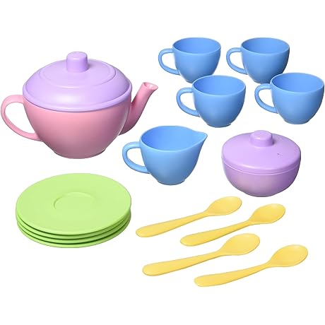Green Toys Tea Set in Pink Color