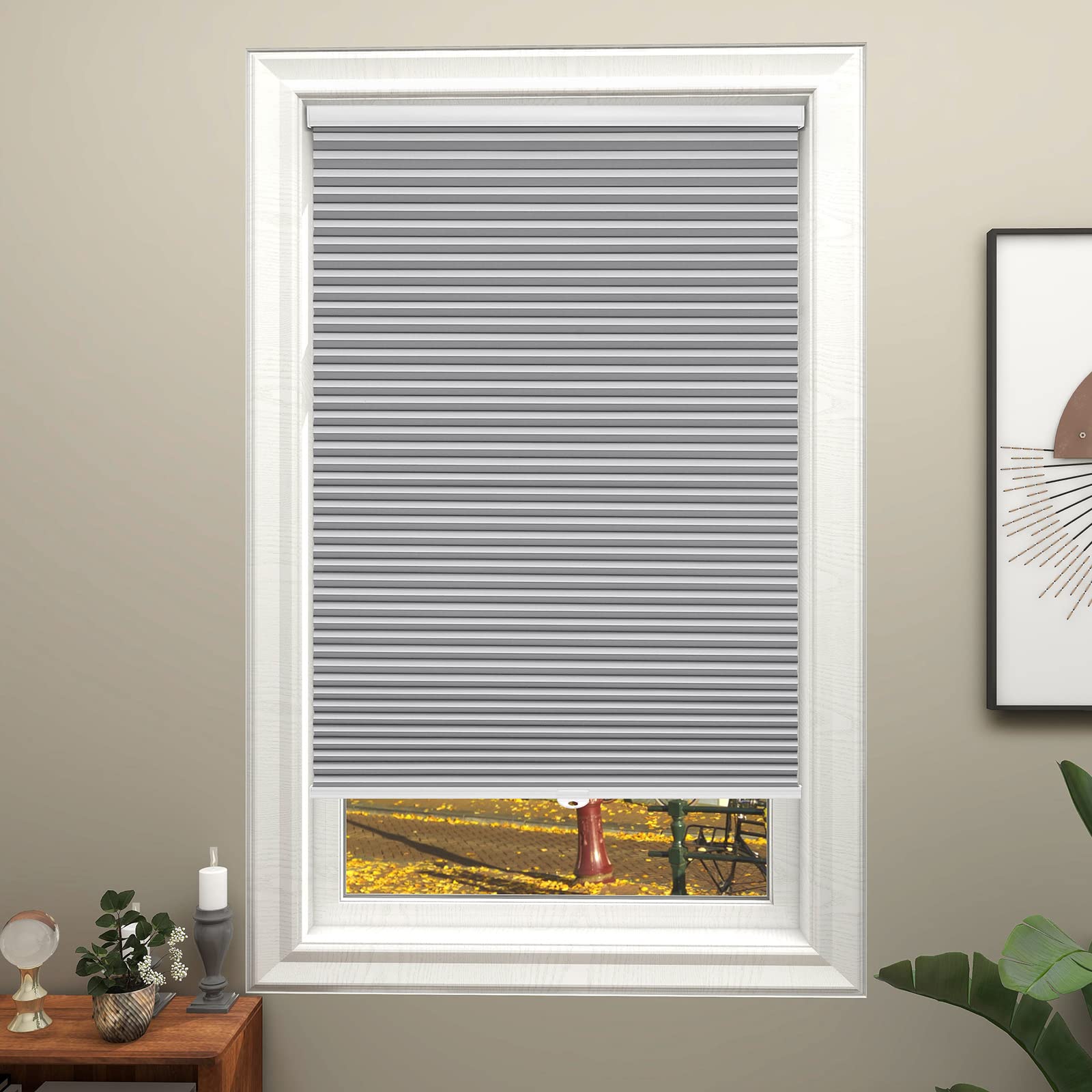 Changshade Cellular Blinds for Windows Door Indoor Cheap, Blackout Cordless