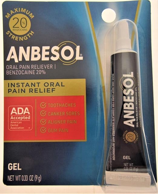 Anbesol Gel Maximum Strength 0.33 oz (5 Pack)