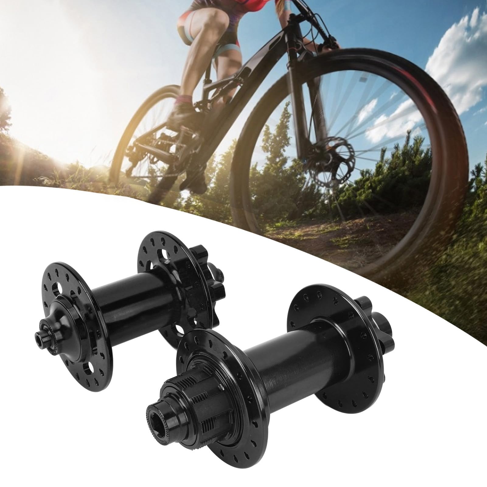 Mountain Bike Bicycle Quick Release Front Back Axles Hollow Hub