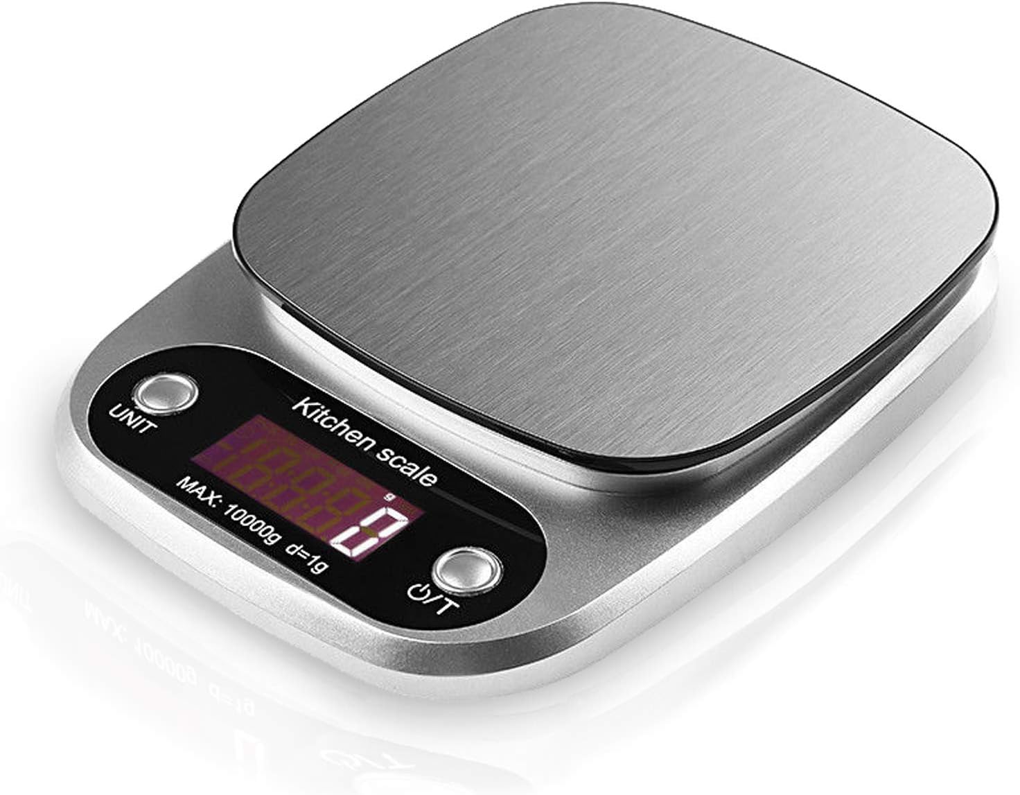 MOCCO 22Lb/10Kg Capacity High Precision Digital Kitchen Scale, Multi-Function Accurate Food Weight Balance with Large Electronic LCD Display, Tare and Auto Off Function for Food Measuring