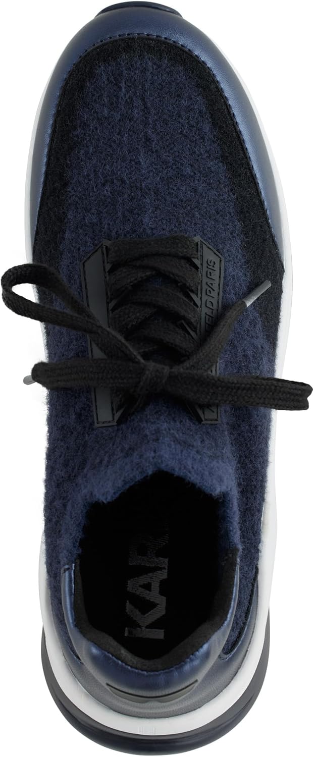 Karl Lagerfeld Women's Carsyn Stretch Wool Lace Up Jogger Sneaker