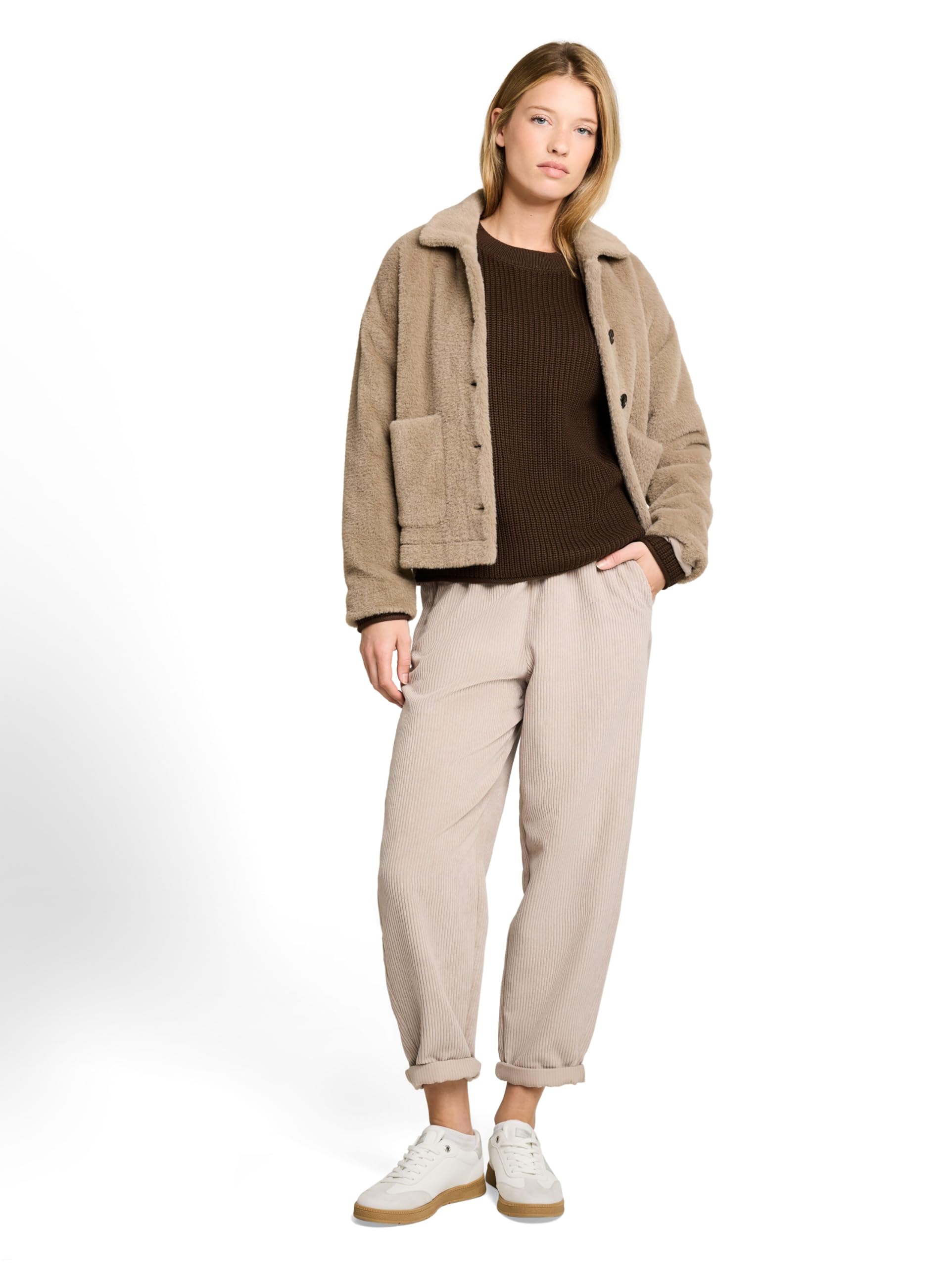 Tom Tailor Denim Damen 1052008 Strickpullover mit Rundhalsausschnitt (1er Pack)