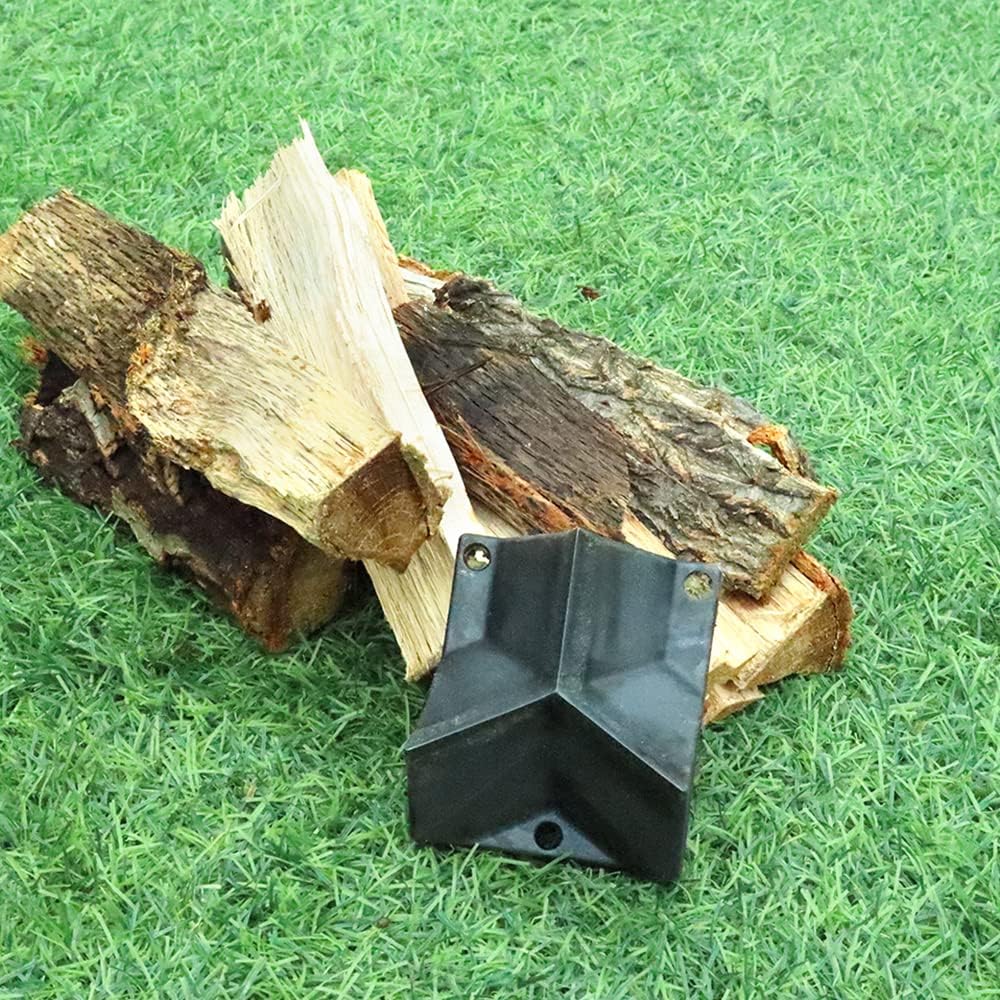 Mini Wood Splitter Portable Firewood Kindling Splitter Wedge for Wood Stove Fireplace and Fire Pits Black Manual Small Log Splitter 1.3 Pounds Lightweight and Storage Bag