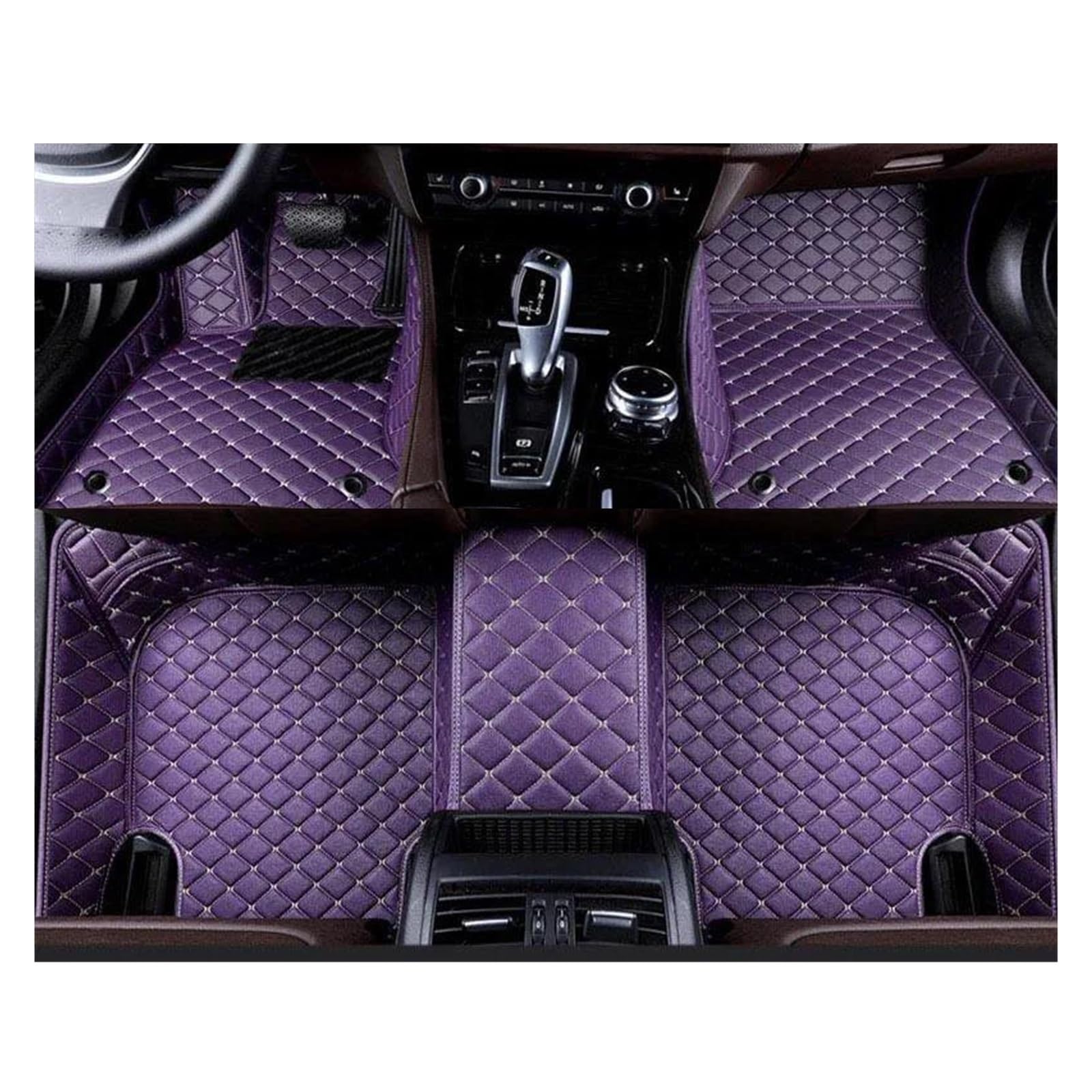 Tapis de sol anti-dérapant pour auto A4 B7 2004 protection violette - 7