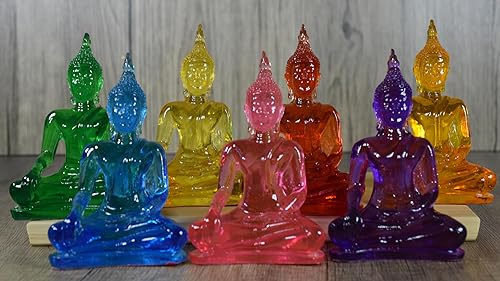 Miniatura 9 de BUDDHO Buda superando las tentaciones Estatua de Buda de 4 pulgadas de alto. Estatua de Buda tailandesa para decoración del hogar, decoración de