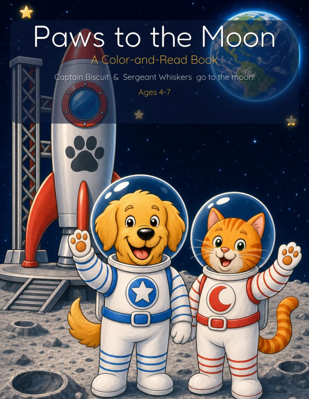 Paws to the Moon (Biscuit & Whiskers - Coloring Books)