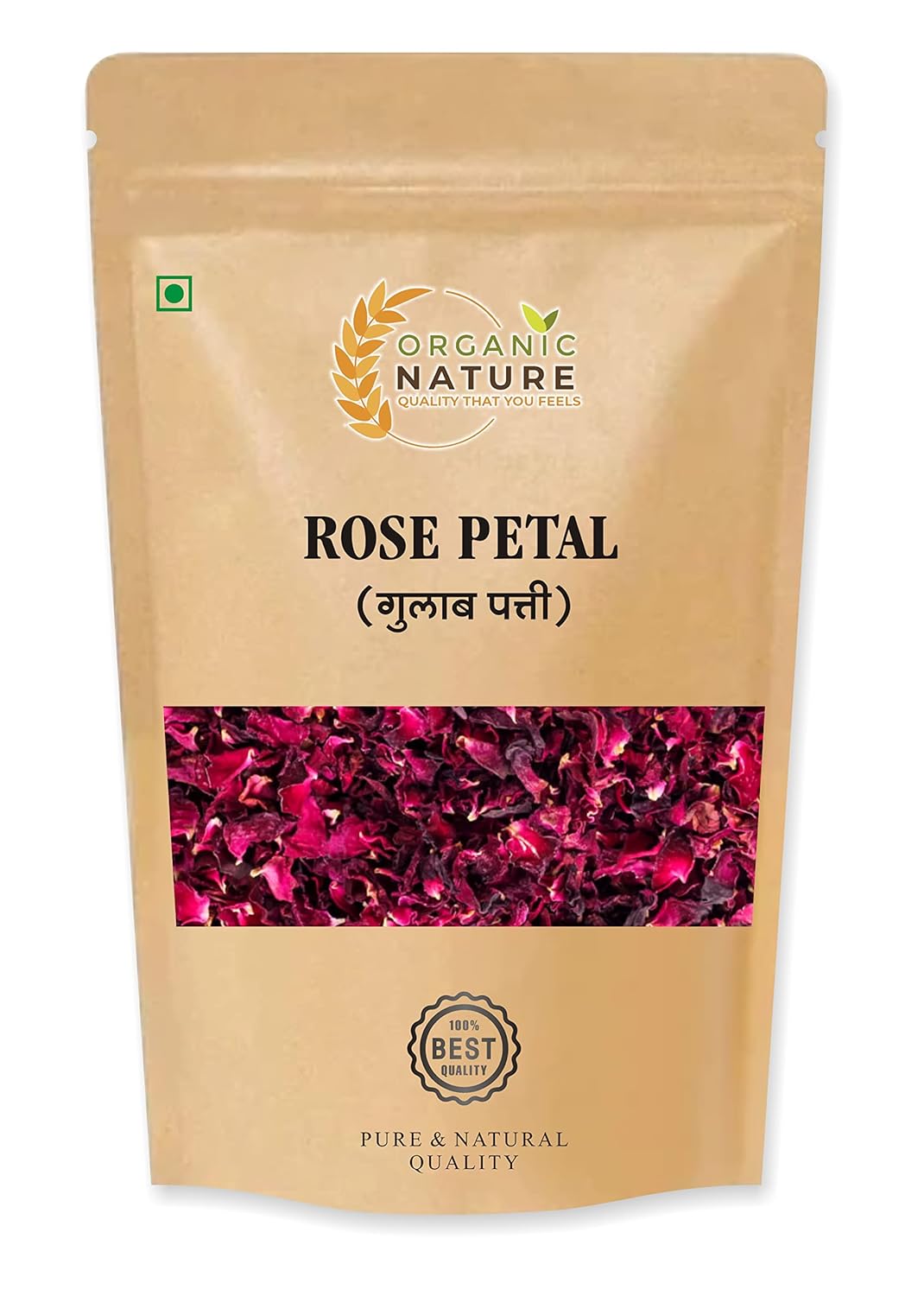 ORGANIC NATURE Dry Rose Petals Gulab Patti Rose Petals (Pack of 200