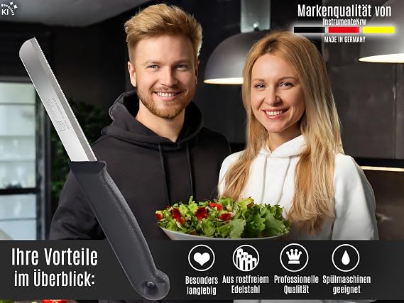 Solingen 6-Piece Vegetable Knife Set Serrated Kitchen Knives