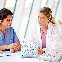 Vista 6 de Jetec 200 bolsas para el cuidado del paciente dental a granel, 8.18 x 9.25 pulgadas, bolsa de regalo dental con asas, bolsa de mercancía