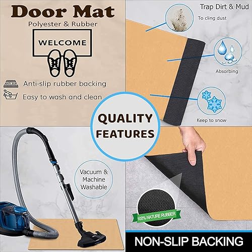 Miniatura 7 de HAMMI Tapete de puerta de Husky Siberiano  Tapete personalizado para perro con reglas de la casa, divertido tapete personalizado para puerta