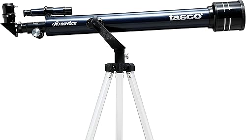 TASCO 30060402 telescopio novato de 2.362 x 27.559in, refractor azul aumento 402x, tamaño único