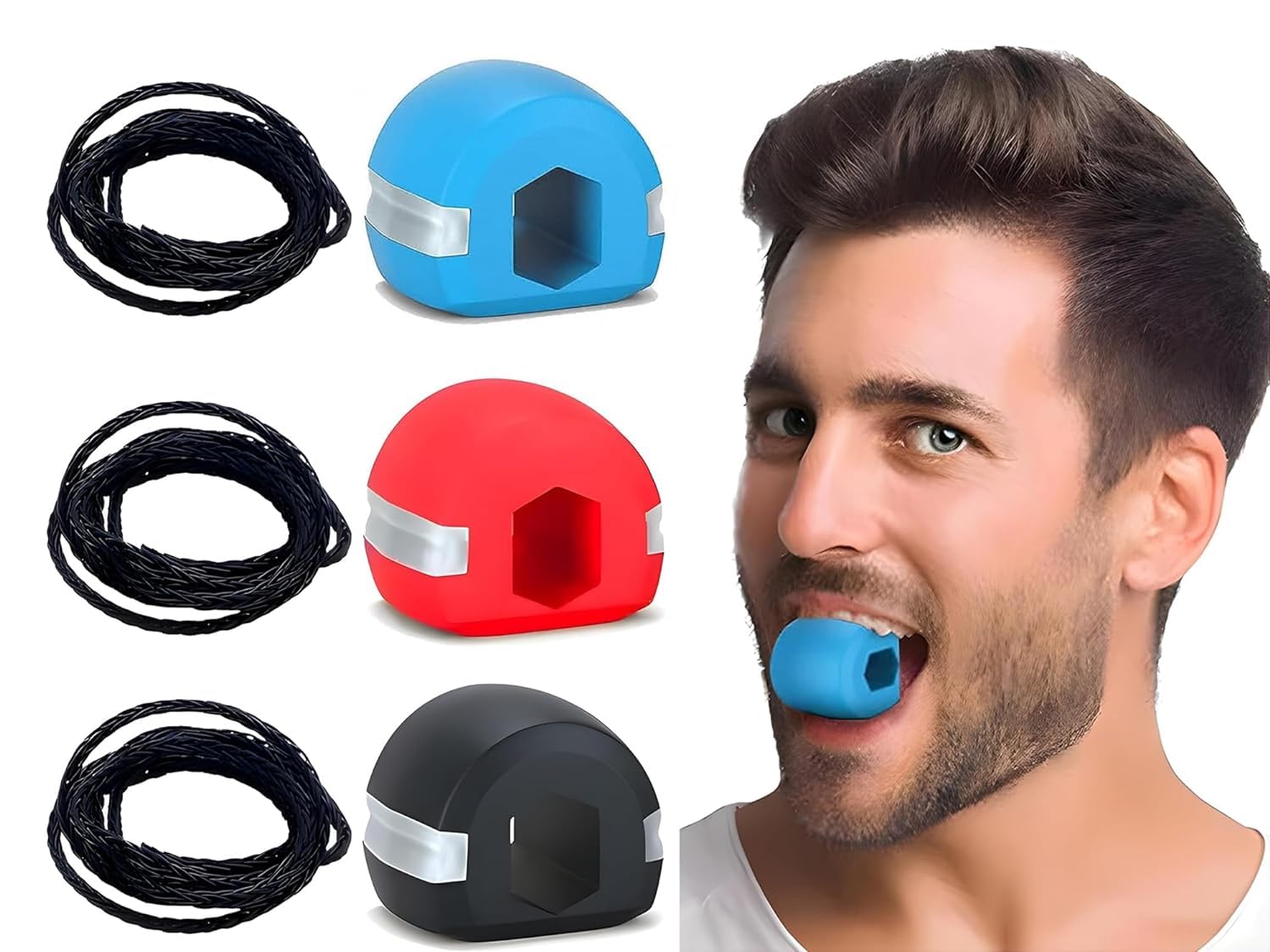 Jawline Exerciser Tool For Men & Women Jaw and Face Exerciser, Slim and Tone Your Face, Neck Toning, Facial Exerciser, chewing equipment For Jawline (Random Color In The Box)