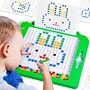 Magnetic Drawing Board Toys for 3-6 Year Old BoysDoodle Board Educational Toddler Toys Age 2-4Dinosaur Travel Toys for Kids 3-5Magnetic Dot Art Birthday Gifts for Girls 4-8