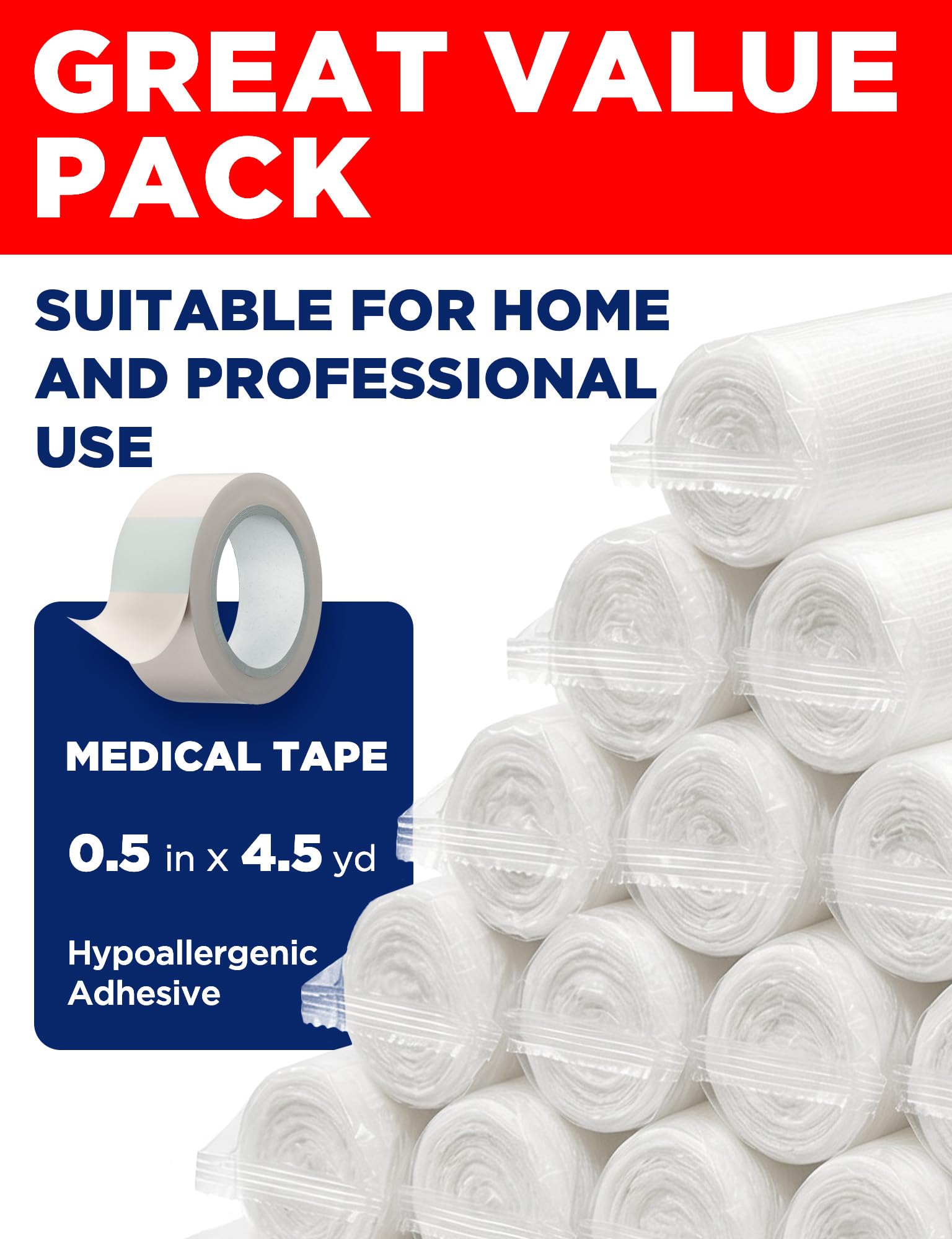 Medical Gauze Rolls – 24pk – 4" x4.1yd – Soft and Breathable Gauze Bandage — Amazon image 7