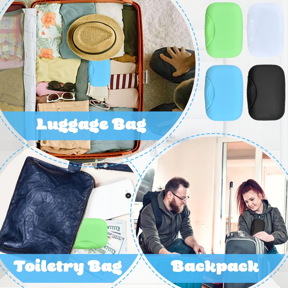 Portasapone Da Viaggio Impermeabile - Set Da 4 Scatoline Con Coperchio A Scatto - Multicolore