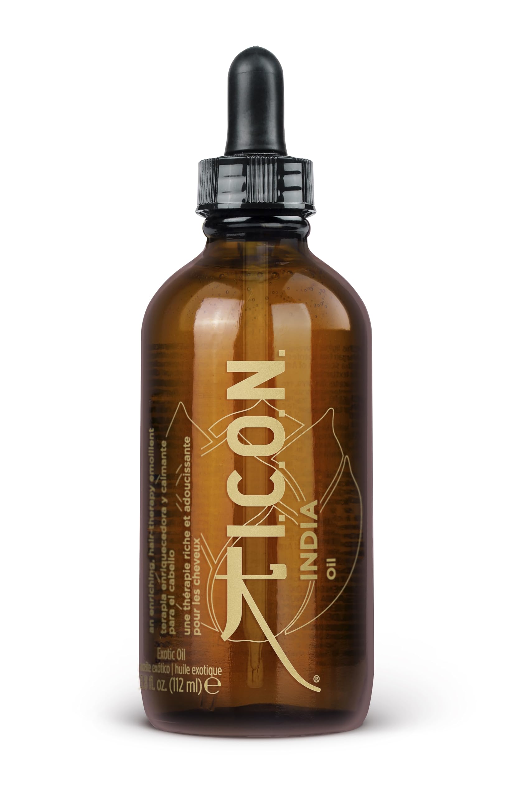 I.C.O.N. India Dry Hair Oil, Amber, Strengthening, Detangle, 112 ml
